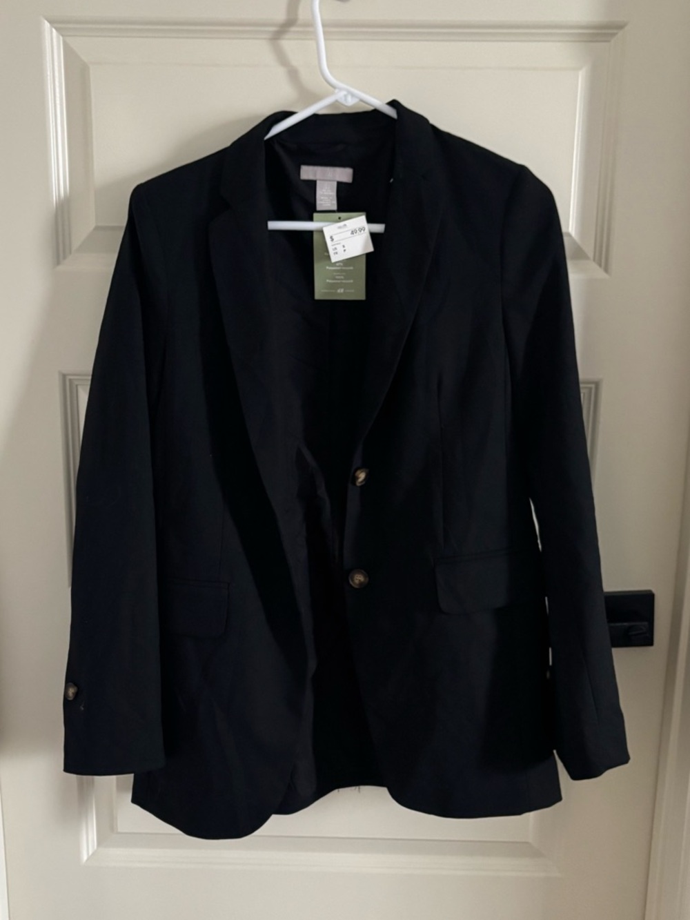 NWT H&M Women’s Black Two-Button Blazer